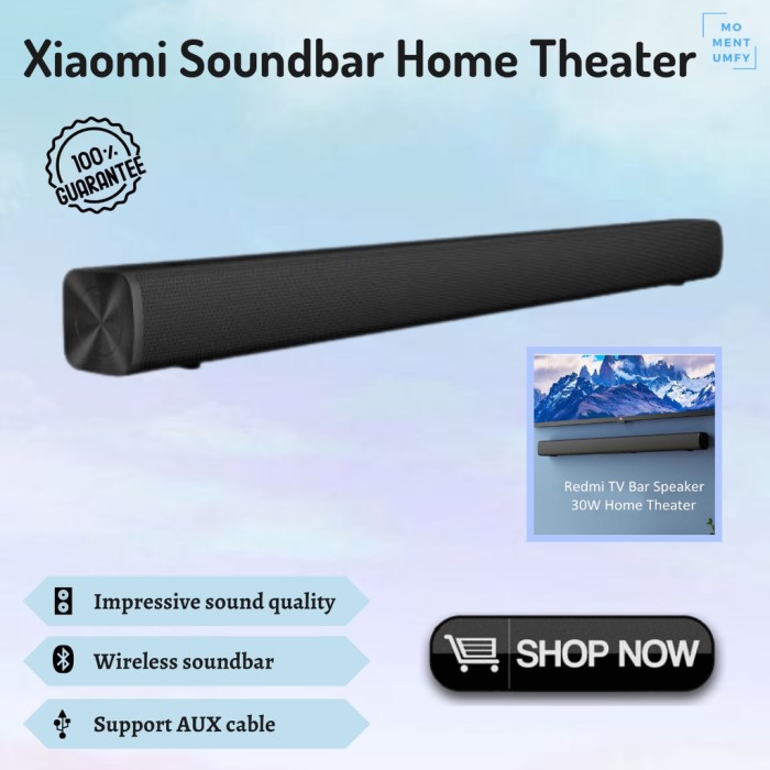 Soundbar Minimalis untuk Home Theater